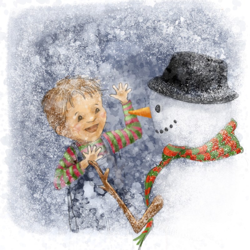 Illustration – The Snowman’s&nbsp;Gift.